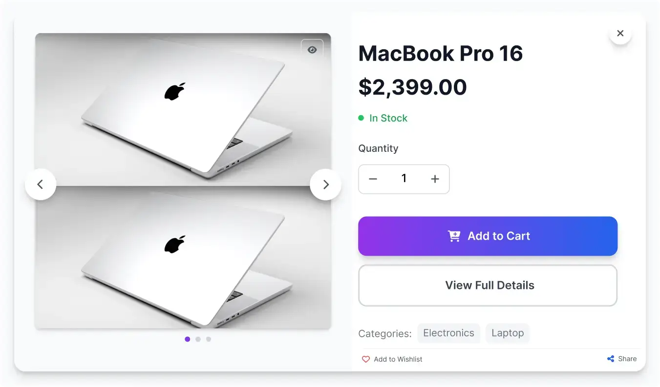 Add to Cart Popup with AJAX Checkout for WooCommerce
