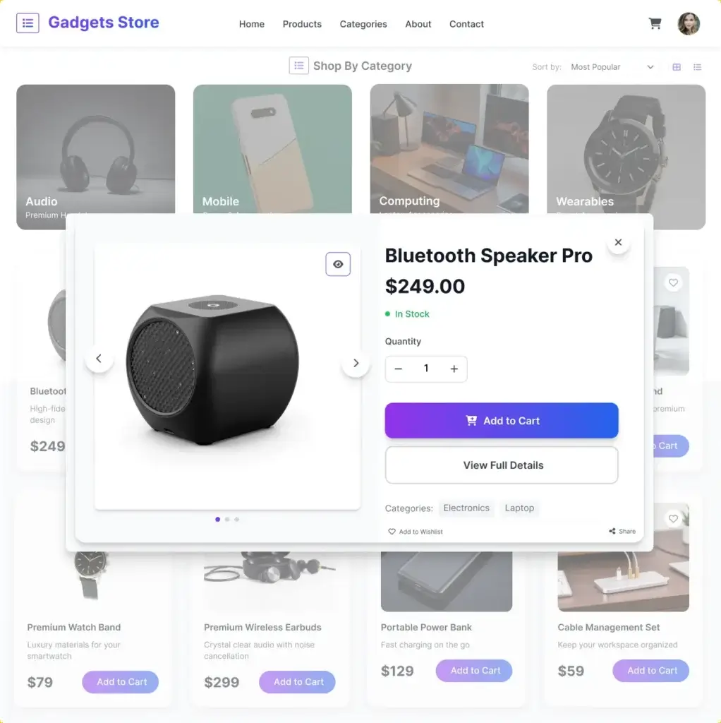 Product Quick View for WooCommerce
