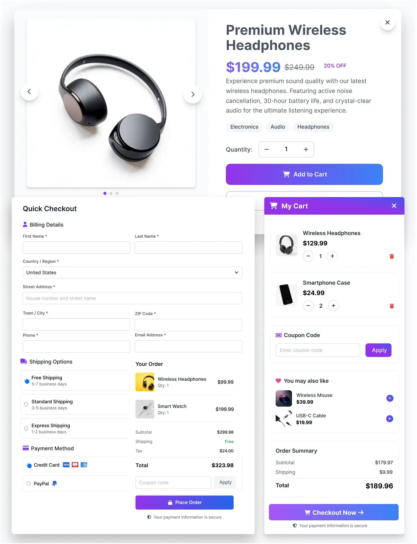 Single Page Checkout for WooCommerce – Complete Orders in One Page