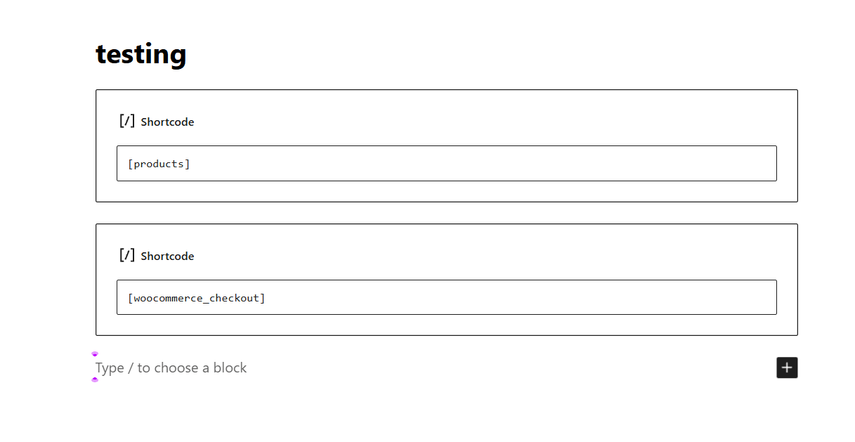 Custom One Page Checkout Using Shortcodes