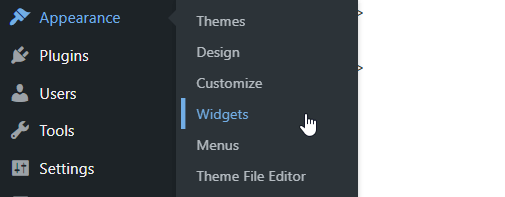 Go to Appearance then Editor