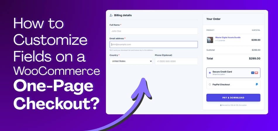 How to Customize Fields on a WooCommerce One-Page Checkout
