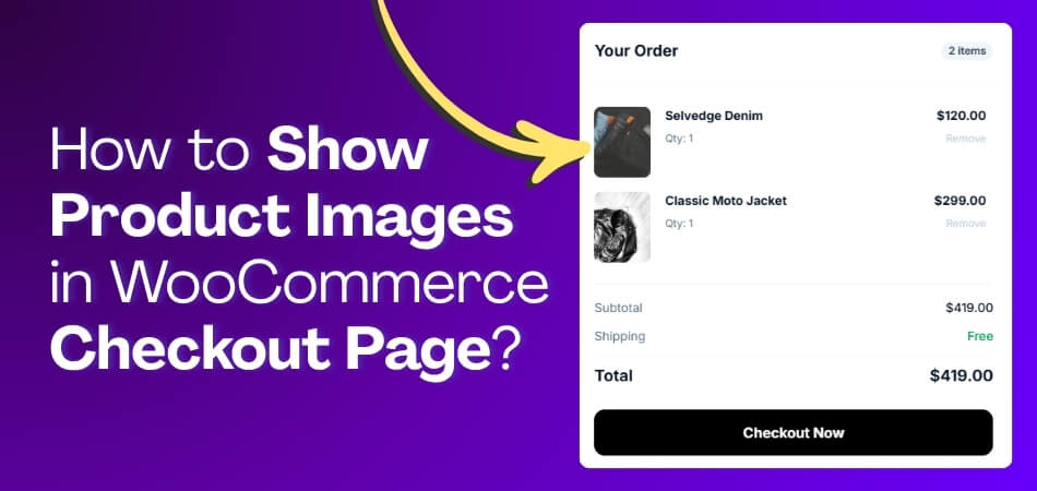 How to show product images in WooCommerce checkout page