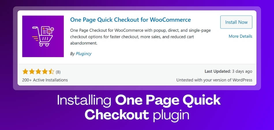 Installing One Page Quick Checkout plugin