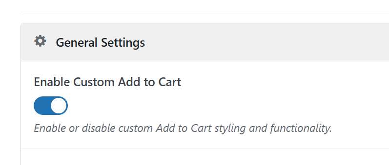 enable Custom Add to Cart