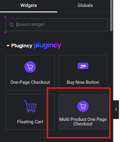 set up one page checkou using elementor